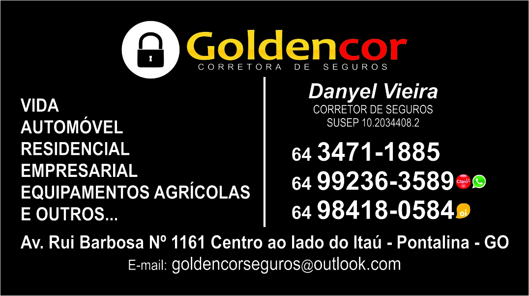GOLDENCOR CORRETORA DE SEGUROS EM PONTALINA